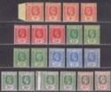 Click for more photos and details Ceylon 1921-32 King George V Part Set to 50c with Shades Mint
