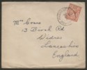 Click for more photos and details Ceylon 1933 GB 1½d Used on Cover to UK with COLOMBO PAQUEBOT Postmark