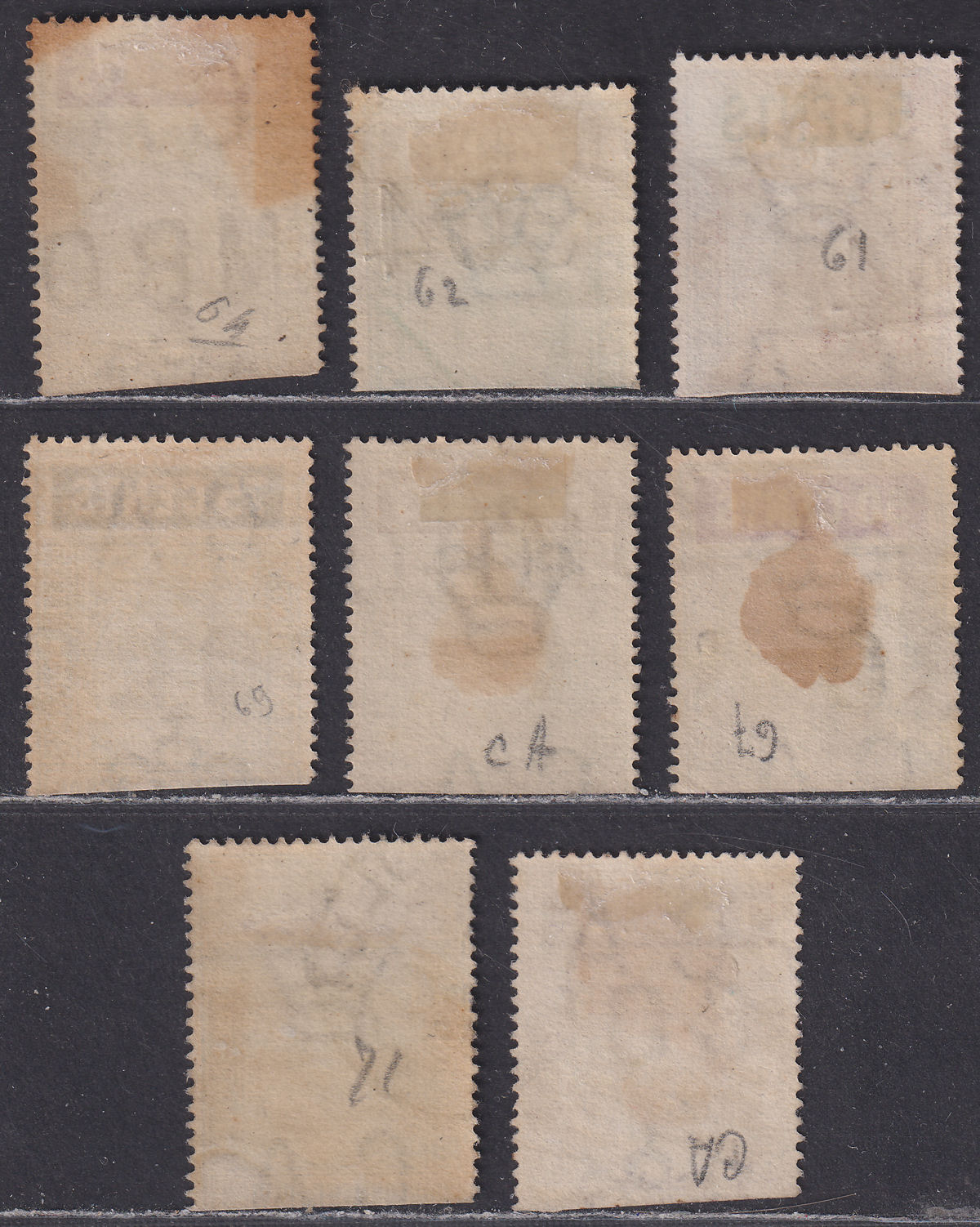 Ceylon 1903-04 KEVII Telegraph Selection to 2r.50c Used halves