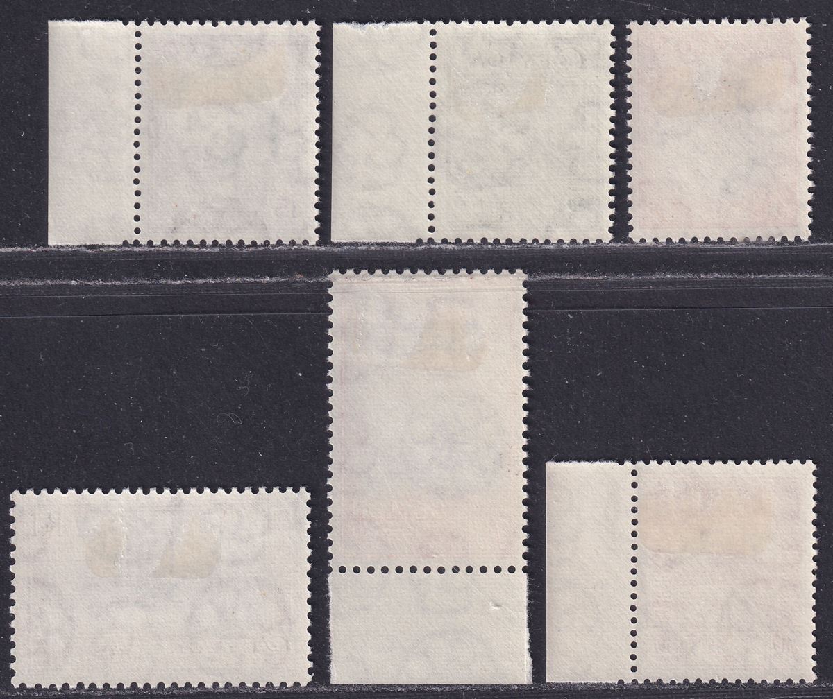 Ceylon 1950 King George VI Set Mint SG413-418 cat £11