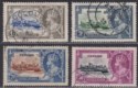 Click for more photos and details Ceylon 1935 KGV Silver Jubilee Set Used SG379-382 cat £24