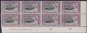 Ceylon 1946 KGVI 50c Bl + Mauve p11½x11 Pl 2a Corner Blk Mint SG394d c£80 CREASE