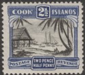 Cook Islands 1932 KGV 2½d Black and Deep Blue perf 13 Mint SG102