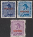 Click for more photos and details Cook Islands 1926 KGV Rarotonga Opt 2sh Shades, 3sh Mint SG90-92 cat £42