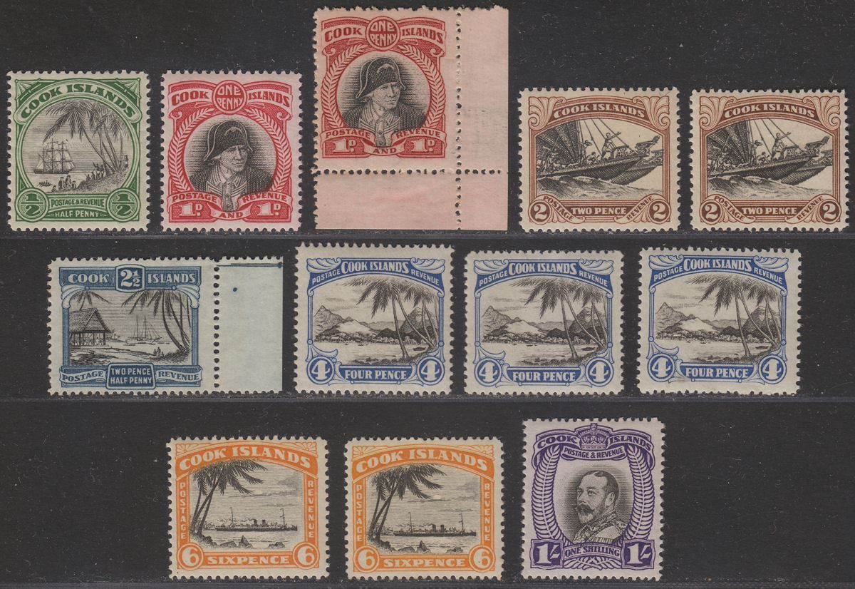Cook Islands 1932 King George V Set Mint SG99-105 cat £75+