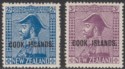 Click for more photos and details Cook Islands 1936 King George V 2sh, 3sh Overprint Mint SG116-117 cat £31