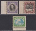 Click for more photos and details Cook Islands 1938 King George VI 1sh, 2sh, 3sh Mint SG127-129 cat £85