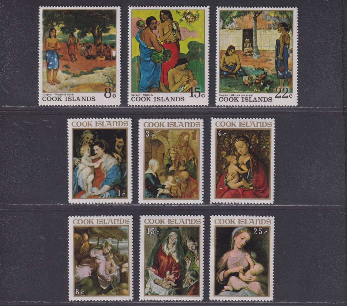 Cook Islands 1967 QEII Selection Mint inc Pacific Games and Paintings