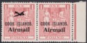 Click for more photos and details Cook Islands 1966 QEII Airmail £1 Opt Pair w Aeroplane Omitted Mint SG193a c £60