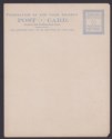 Click for more photos and details Cook Islands 1892 QV 1d Blue Tall Postal Stationery Postcard Unused