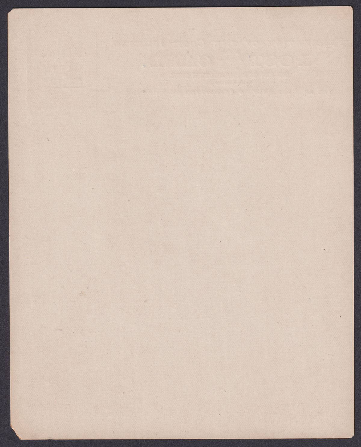Cook Islands 1892 QV 1d Blue Tall Postal Stationery Postcard Unused