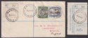 Click for more photos and details Cook Islands 1933 KGV 4d and ½d Used Registered Cover to UK w MANIHIKI Postmarks