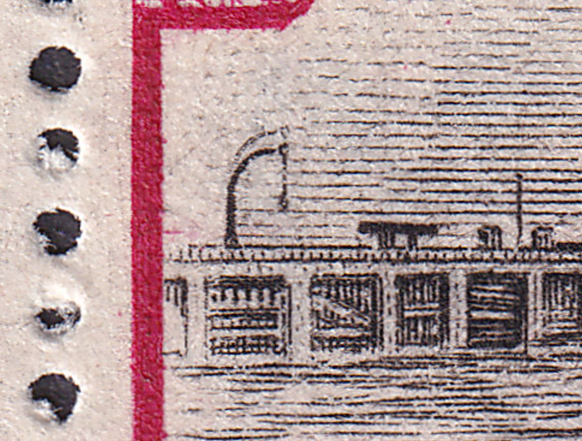 Penrhyn 1927 KGV 1d Pair with Double Derrick Flaw Variety R5/2 Mint SG39a