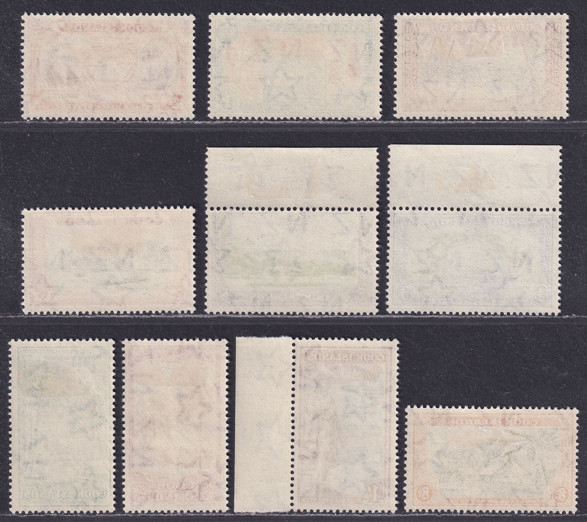 Cook Islands 1949 King George VI Set Mint SG150-159 cat £70