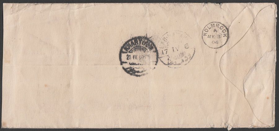 Sudan 1906 KEVII Camel Postman 5m x3 Cover to UK w ROSEIRES Proud D2 Postmarks