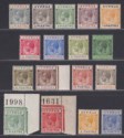 Cyprus 1924-28 King George V Part Set to 18pi Mint