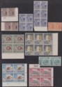 Click for more photos and details Cyprus 1955 Queen Elizabeth II Part Set to 40m Blocks/Pairs Mint