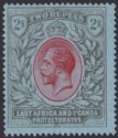 East Africa Uganda 1921 KGV 2r Red and Black on Blue Mint SG72 cat £100
