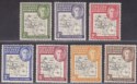 Click for more photos and details Falkland Islands Dependencies 1946 KGVI Thick Map Set to 9d Mint SG G1-G7