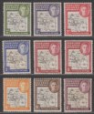 Click for more photos and details Falkland Islands Dependencies 1946 KGVI Thick Map Set Mint SG G1-G8 cat £13