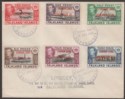 Click for more photos and details Falkland Islands Dependencies 1944 KGVI Graham Land Overprints Used on Cover -UK
