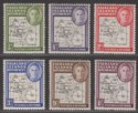 Click for more photos and details Falkland Islands Dependencies 1946 KGVI Thick Map Part Set to 1sh Mint