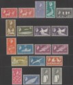 Click for more photos and details South Georgia 1963-70 Queen Elizabeth II Mint Set SG1-16 cat £200 some tones
