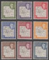 Click for more photos and details Falkland Islands Dependencies 1948 KGVI Thin Map Set Mint SG G9-G16 cat £100