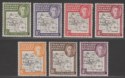 Click for more photos and details Falkland Islands Dependencies 1946 KGVI Thick Map Part Set to 1sh Mint