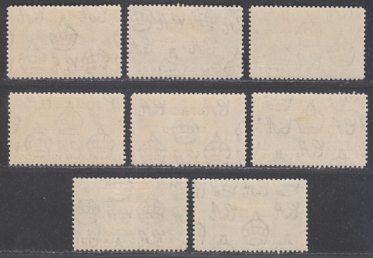 Falkland Islands Dependencies 1944 KGVI South Georgia Overprint Set Mint SG B1-8