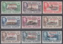 Falkland Islands Dependencies 1944 Sth Georgia Overprint 6d x2 Set Mint SG B1-8