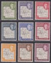 Click for more photos and details Falkland Islands Dependencies 1948 KGVI Thin Map Set Mint SG G9-G16 cat £90