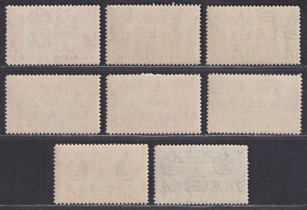 Falkland Islands Dependencies 1944 KGVI Graham Land Overprint Set Mint SG A1-A8