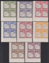 Falkland Islands Dependencies 1948 KGVI Thin Map Part Dot Block Set to 1sh Mint