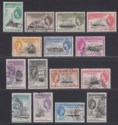 Falkland Islands Dependencies 1954 QEII Ships Set Used SG G26-G40 cat £140