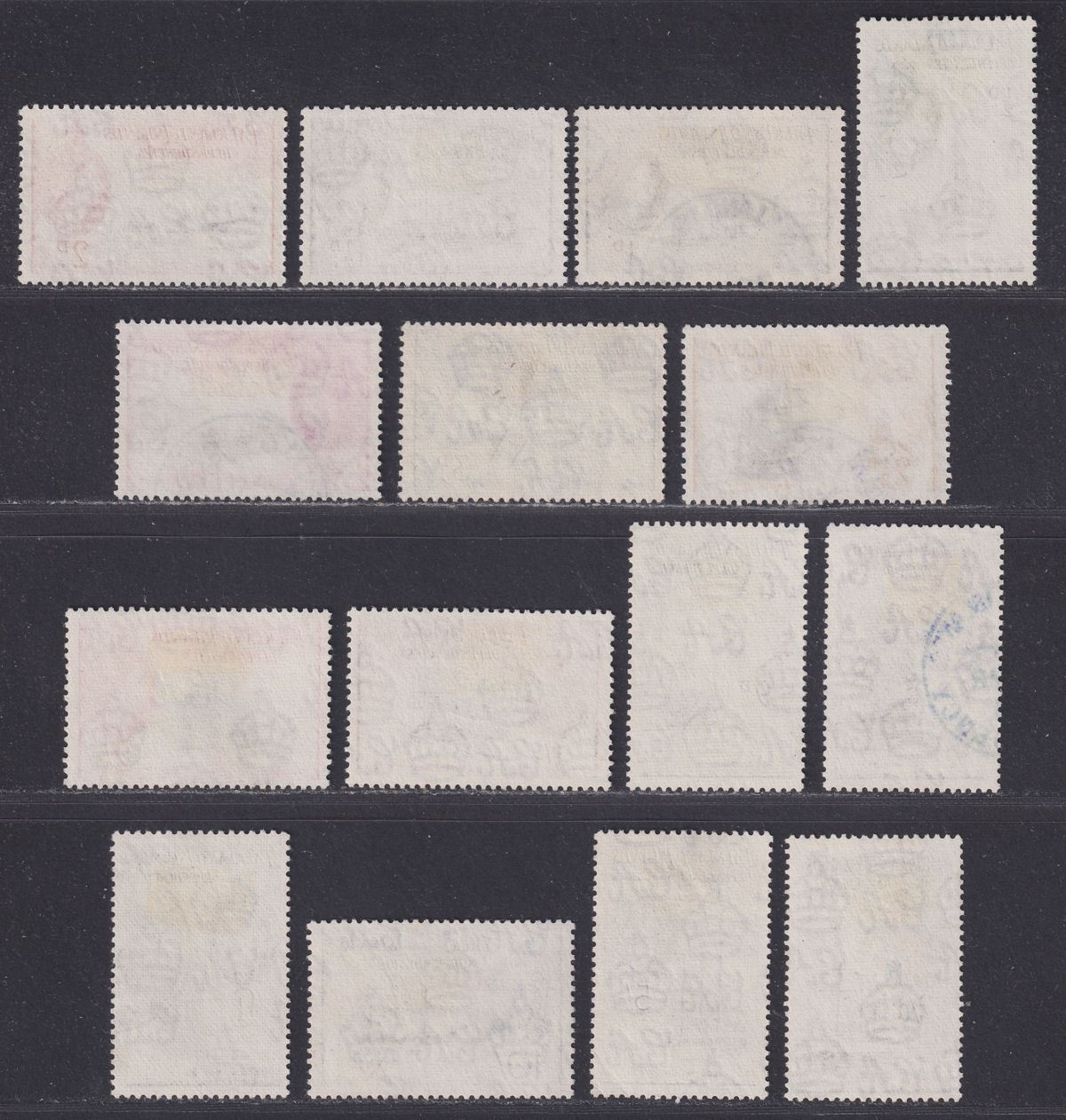 Falkland Islands Dependencies 1954 QEII Ships Set Used SG G26-G40 cat £140