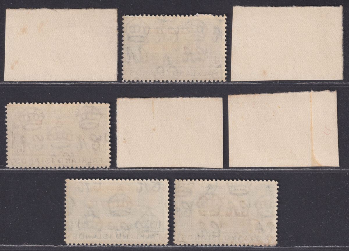 Falkland Islands Dependencies 1944 KGVI Graham Land Overprint Set Used SG A1-A8
