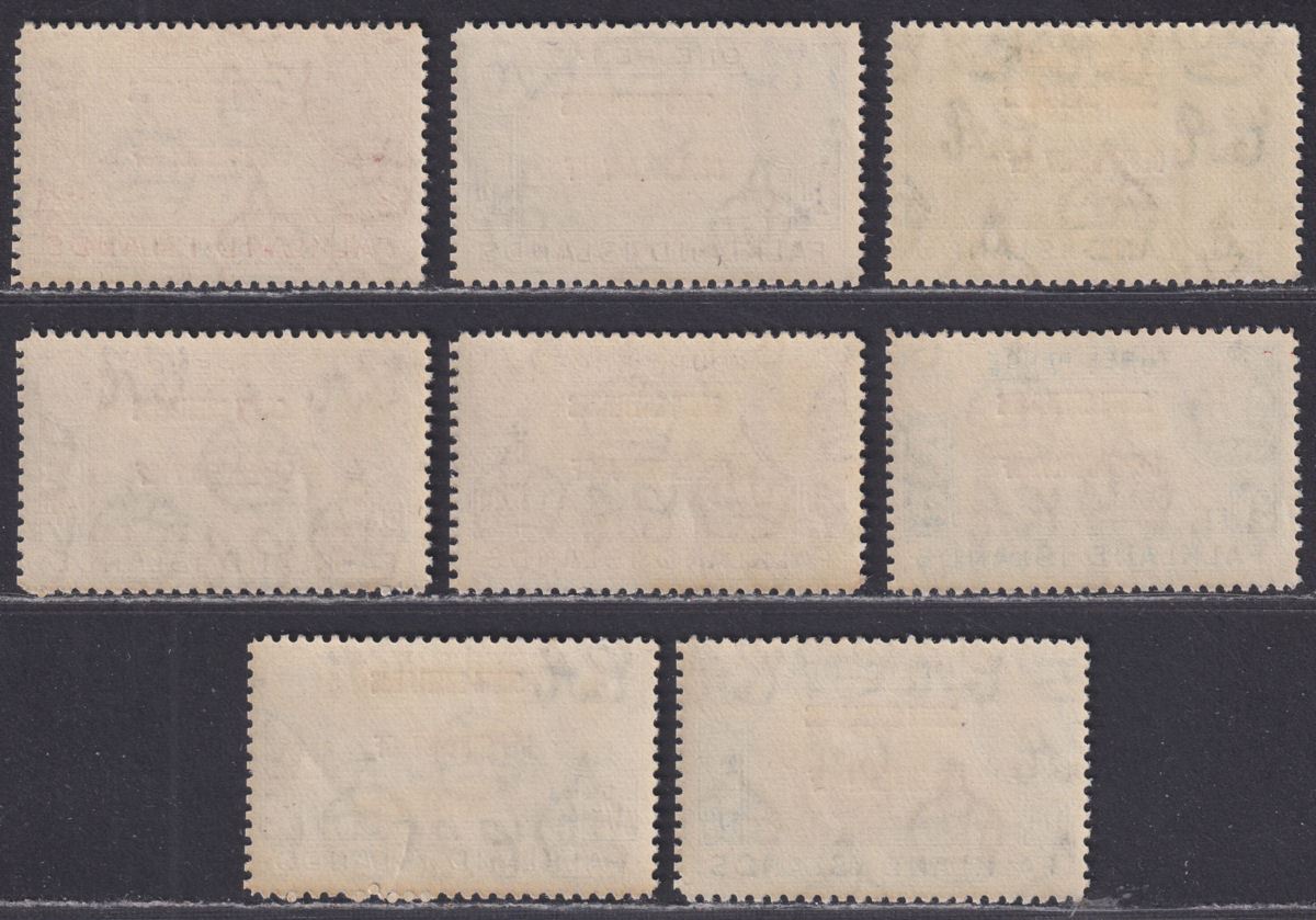 Falkland Islands Dependencies 1944 KGVI Sth Shetlands Overprint Set Mint SG D1-8