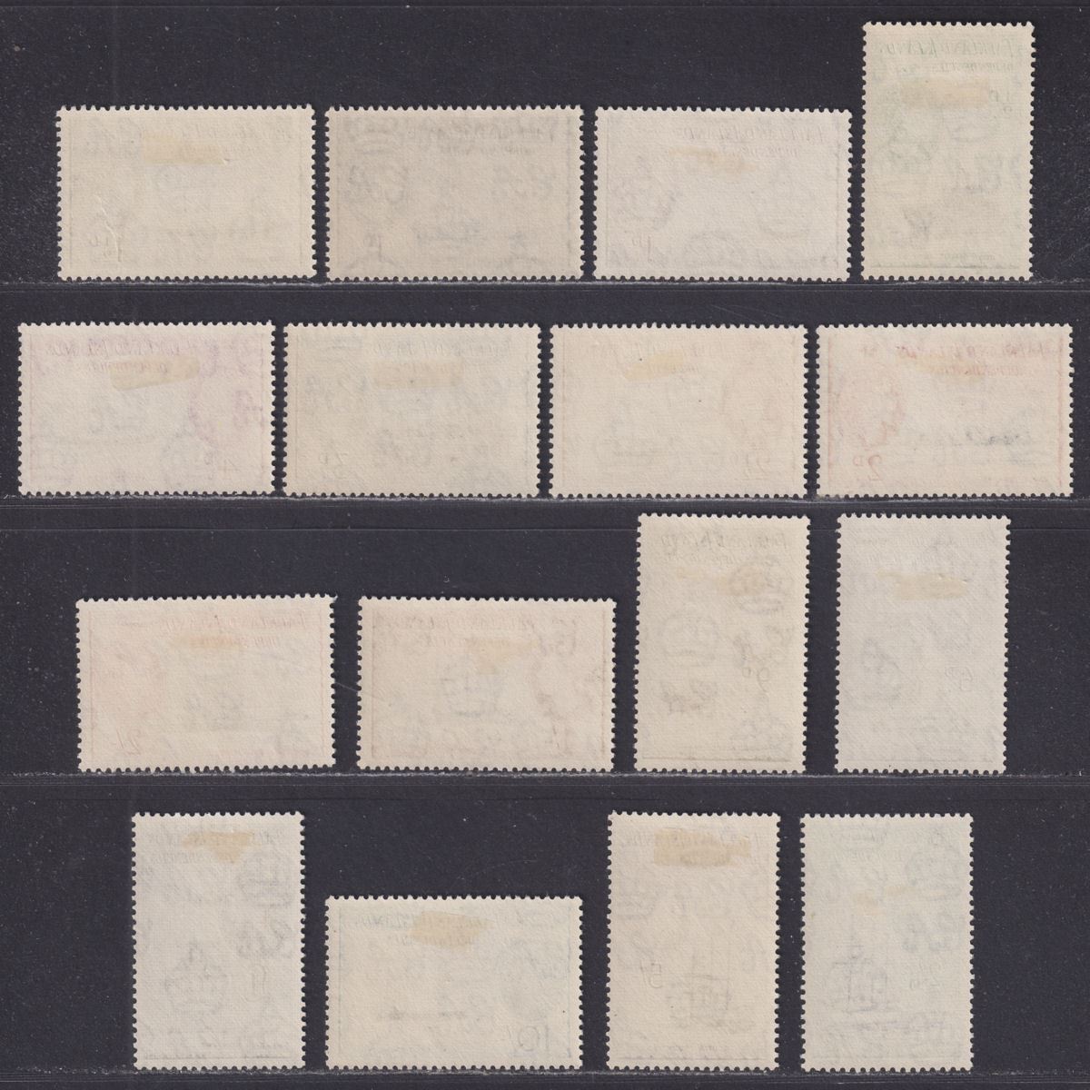 Falkland Islands Dependencies 1954 QEII Ships Set Mint SG G26-G40 cat £225