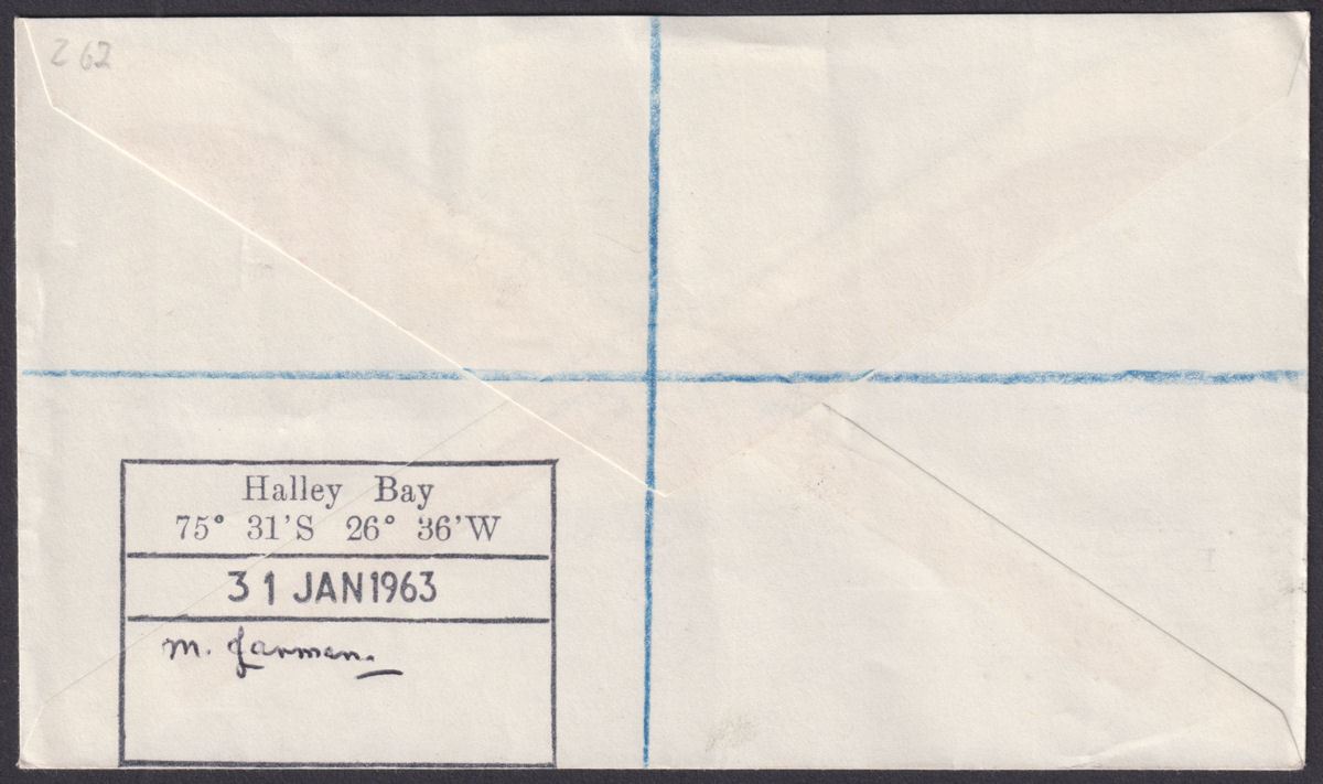 Falkland Islands Dependencies 1963 QEII Ships 6d, 1½d x2 Regd Cover HALLEY BAY