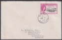 Falkland Islands Dependencies 1956 QEII Ships 4d Used on Cover HOPE BAY Postmark