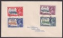 Falkland Islands 1935 KGV Silver Jubilee Set Used Cover SOUTH GEORGIA SG Z66-Z69