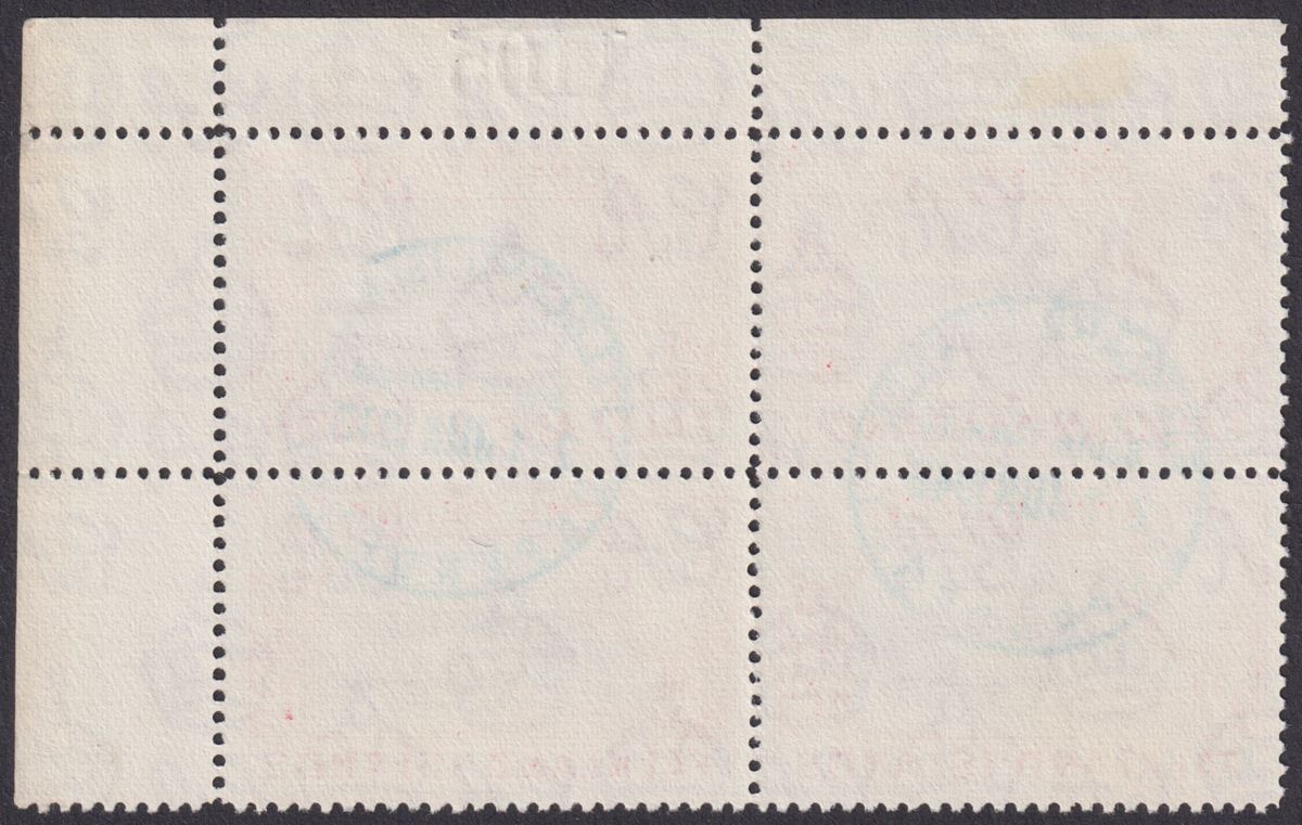 Falkland Islands 1946 KGVI 1d Block of 4 w Sheet No Used South Georgia SG Z74a