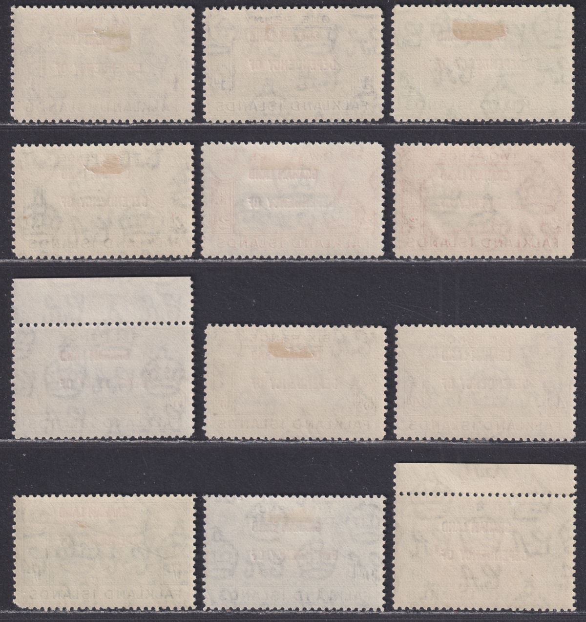 Falkland Islands Dependencies 1944 KGVI Graham Land Overprint Set Mint SG A1-A8