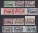 Falkland Islands Dependencies 1944 KGVI South Georgia Overprint Set Mint SG B1-8