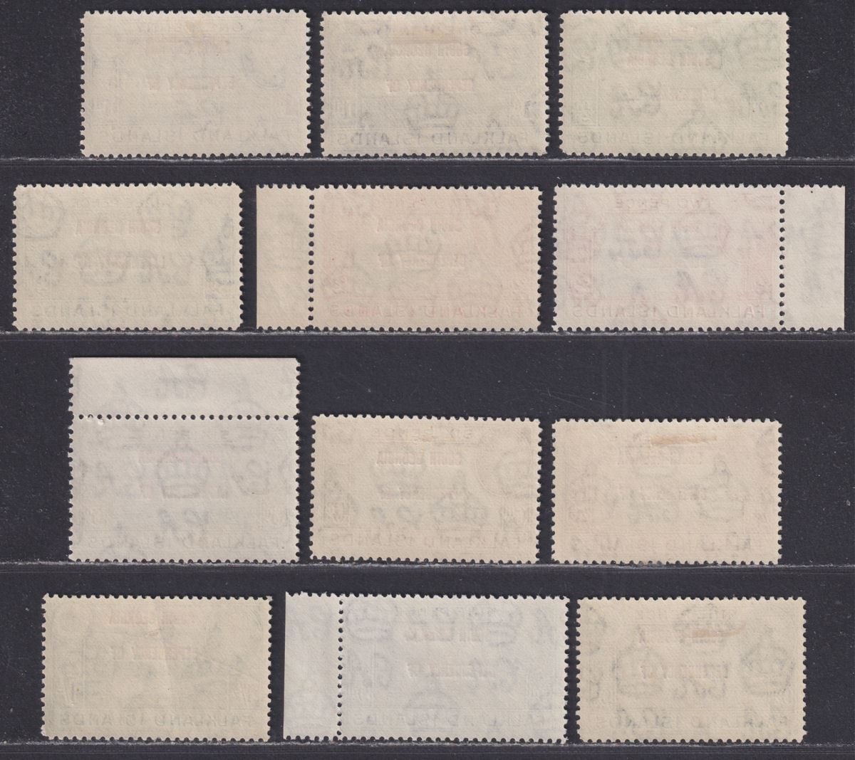 Falkland Islands Dependencies 1944 KGVI South Georgia Overprint Set Mint SG B1-8