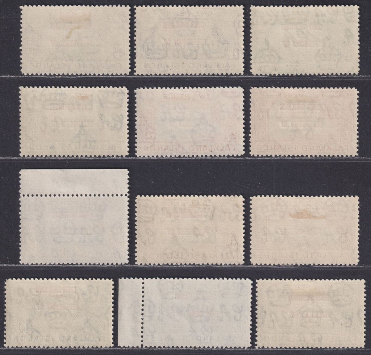 Falkland Islands Dependencies 1944 KGVI Sth Shetlands Overprint Set Mint SG D1-8