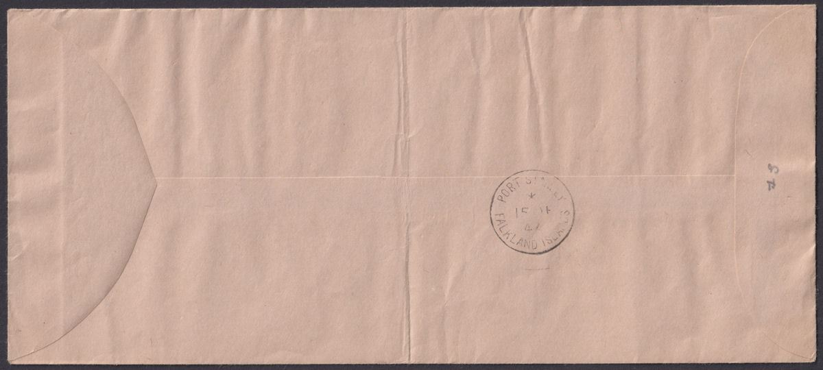 Falkland Islands Dependencies 1944 KGVI Sth Shetlands Opt Set Used Cover SG D1-8