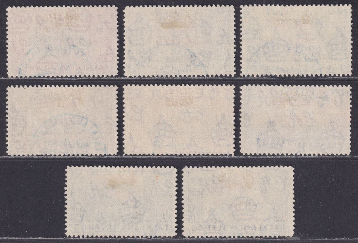 Falkland Islands Dependencies 1944 KGVI Sth Orkneys Overprint Set Used SG C1-8