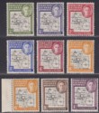 Falkland Islands Dependencies 1946 KGVI Thick Map Set Mint SG G1-G8 cat £14+